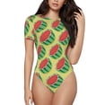 thumbnail image 2 of Picia Summer Watermelon Womens One Piece Swimsuits Modest Tummy Control Bathing Suits Lace Up Slimming Swim Suit-XX-Large, 2 of 9