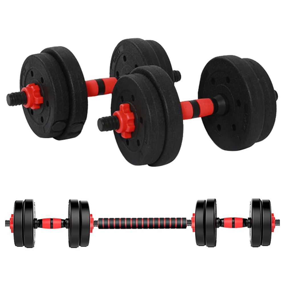 Details about   Adjustable Weight To 110lbs Dumbbell Barbell Set Home Fitness Gym Workout Home 