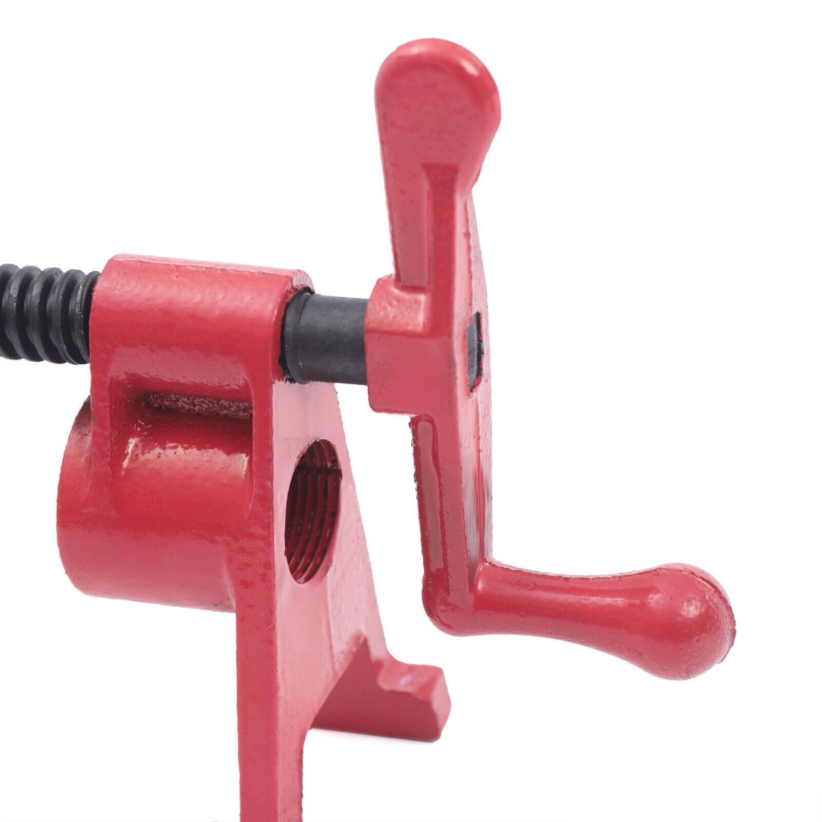 (4 Pack) 3/4" Heavy Duty Wood Gluing Pipe Clamp Set PRO Woodworking Cast Iron for Use in Lumber Stores, Manufacturing Plants