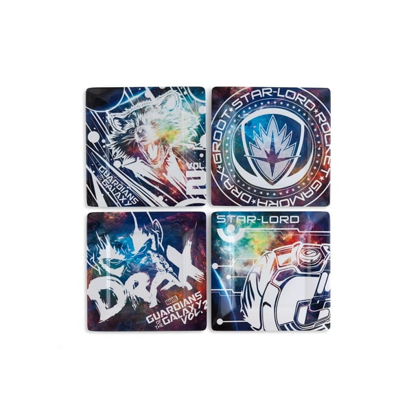 Guardians of the Galaxy Vol. 2 4-Pack 8" Plaques en Plastique
