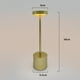 thumbnail image 3 of USB Lámpara de escritorio en forma de I Inalámbrico Táctil Atenuación LED Luces nocturnas (Oro champán) Wdftyju Para estrenar, 3 of 3
