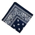 thumbnail image 4 of Paisley Bandana Head bufanda cuello de la cabeza Wrap novedad Hugo Bandana de algodón con estampado de cachemira, 4 of 6