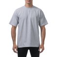 thumbnail image 1 of Pro Club Men's Heavyweight Cotton Short Sleeve Crew Neck T-Shirt,Heather Gray,5XL - Tall, 1 of 6