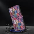 thumbnail image 5 of Leather For Samsung Galaxy A57 5G Wallet Case Crystal Material Painted Pattern, Wallet For Women Men Card Holder Magnetic Clasp Kickstand Folio Case,Color-7,For Galaxy A57 5G, 5 of 7