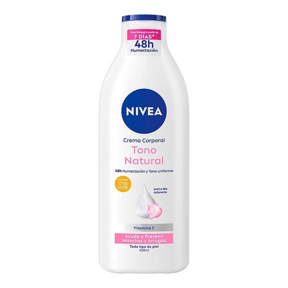 Crema corporal Nivea Aclarante Tono Natural 400 ml
