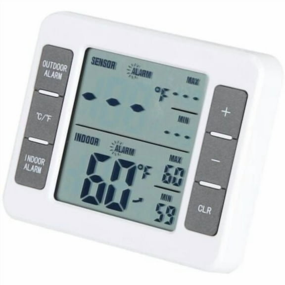 one for one Wireless Digital Freezer Thermometer Indoor/Outdoor Temperature Sensor with Audible Alarm