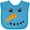 Turquoise, variant on Inktastic Snowman Face Boys or Girls Baby Bib