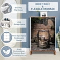 thumbnail image 4 of Shoe Storage Cabinet with 3 Flip Drawers for Ancient artesian well hanging wood bucket wooden roof Shoe Rack Storage Organizer, 4 of 8