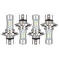 thumbnail image 2 of Bombilla para Faro Delantero Coche H4 9003 HB2 6000 K 220 W 12 V Haz Y Blanco (4 Uds), 2 of 5