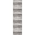 thumbnail image 2 of BERTHMEER 2'x8' Washable Runner Rugs for Hallway Kitchen Entryway Non-slip, Black Gray Stripe, 2 of 4