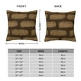 thumbnail image 4 of YFYANG Square Decorative Throw Pillow Case (Without Pillow Insert), Brown Abstract Pattern Bedroom Sofa Car Cushion Cover, 16"x16", 4 of 9