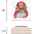 thumbnail image 3 of RYLABLUE Merry Christmas Hello Winter Please Be Cozy Set of 6 Coaster for Drinks, Absorbent Ceramic Stone Coasters Cup Mat with Cork Base for Home Kitchen Room Coffee Table Bar Decor, 3 of 4