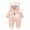 Pink, variant on Odeerbi Baby Girls Boys Clothes Baby Rompers Toddler Color Plush Cute Bear Ears Winter Thick Keep Warm Jumpsuit Romper