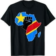 thumbnail image 2 of Love Democratic Republic Of Congo DRC RDC Flag In Africa Map T-Shirt, 2 of 3