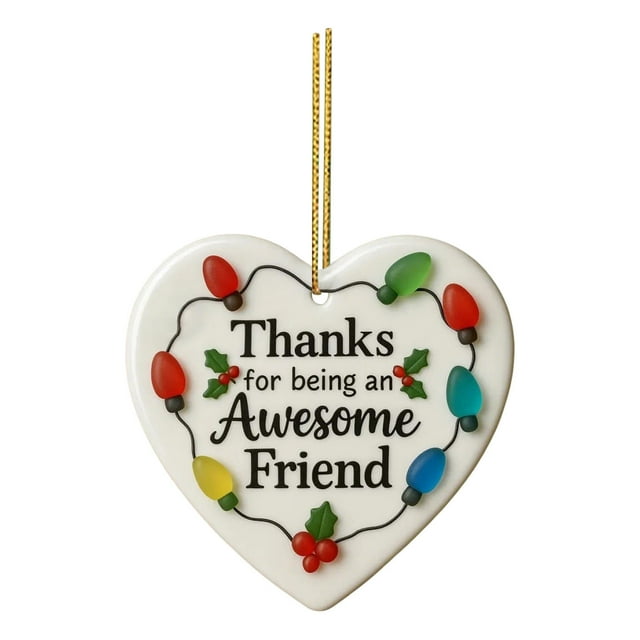 Yhmxh Home Decor Exquisite Heart-shaped Hanging Acrylic Flat Decoration Heart-shaped Warm Decoration Welcome Home Decorations Spring Decor
