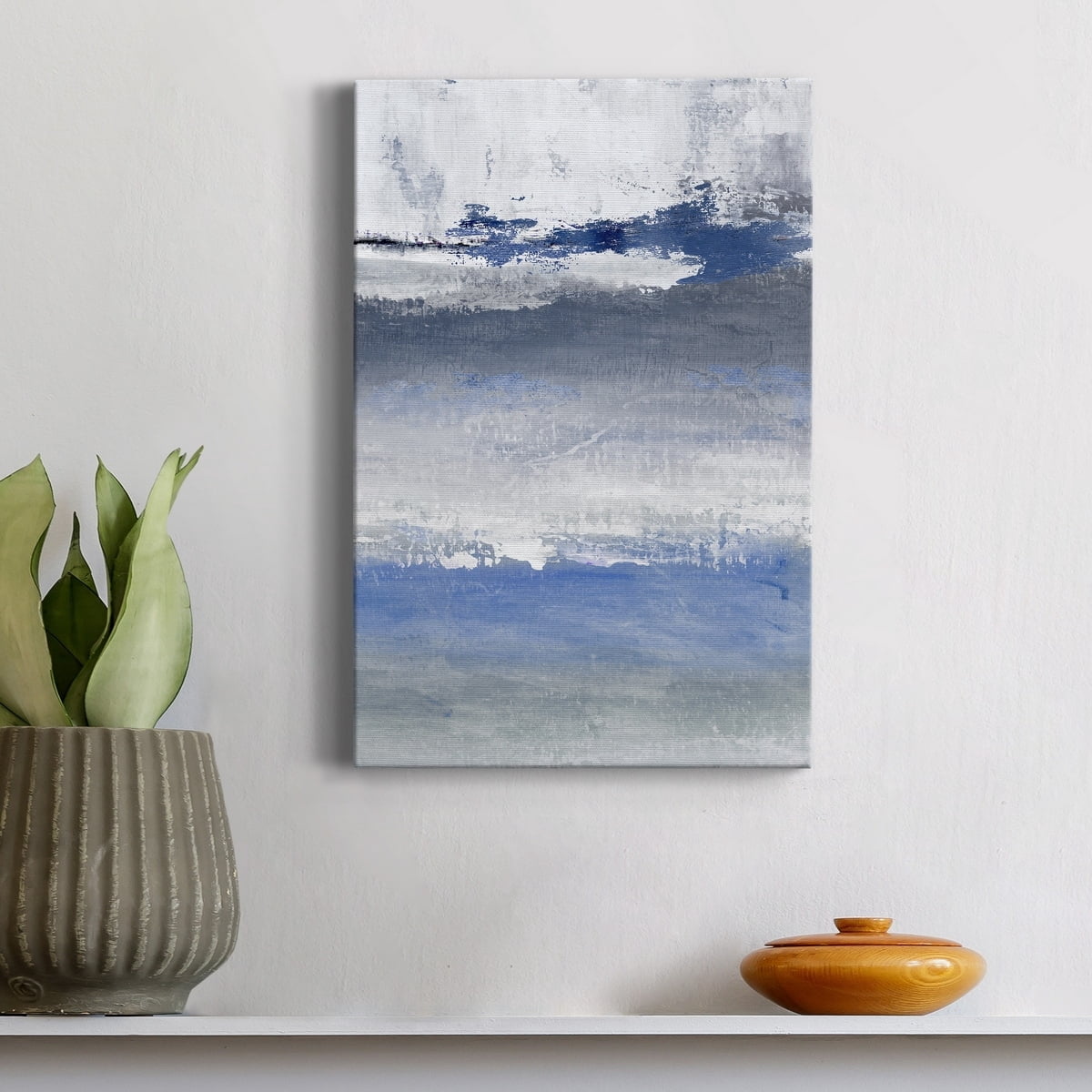 Soft Solace Indigo Premium Gallery Wrapped Canvas - Ready to Hang - 24 x 36