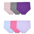 thumbnail image 2 of Fruit of the Loom Women's Underwear Breathable Panties Regular & Plus Size, Hipster - Cotton Mesh - 8 Pack, 7, 2 of 5