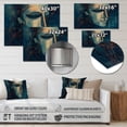 thumbnail image 4 of Designart "Linear Portrait of a Man I" Men Metal Wall Art Prints, 4 of 5