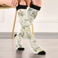 thumbnail image 5 of FORMRS Womens Knee High Socks Casual Long Thick Travel Daily Wear, 1 Pair, Floral Rabbit, 5 of 6
