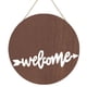 thumbnail image 2 of PVC Welcome Doorplate With Lattice Bow Hanging The Wall Of Home Furnishing, 2 of 7