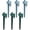 6 - Green & Blue, variant on Gustave 6 Pack Plant Self Watering Spikes, Adjustable Automatic Drip Irrigation Stakes, Vacation Plant Waterers for Indoor Outdoor Garden Potted Plants