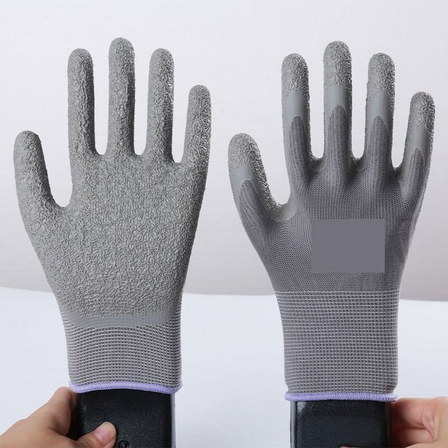 12 Pairs Working Protective Glove Men Flexible Nylon or Polyester Safety Work Gloves