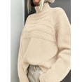 thumbnail image 3 of Suéter PRETTYGARDEN Otoño 2025 Tejido Grueso Pulóver XL Beige, 3 of 6