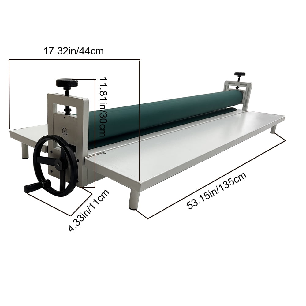 Techtongda 51in Manual Cold Roll Laminator Machine Cold Mounting Machine with Foldable Working Table