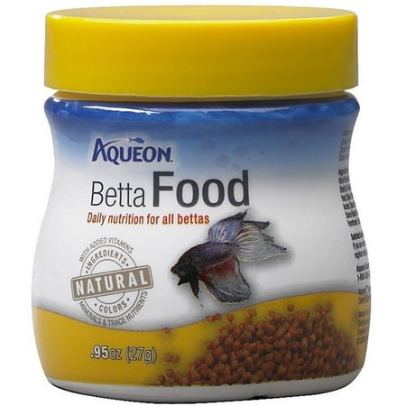 (2 pack) Aqueon Betta Fish Food, .95oz