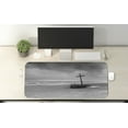 thumbnail image 2 of Shipwreck Computer Mouse Pad, Wreck Small Stranded Boat on Seaside Snow Clouds Windy Day Wave Picture, Rectangle Non-Slip Rubber Mousepad X-Large, 35" x 15" Gaming Size, Black and White, by Ambesonne, 2 of 2
