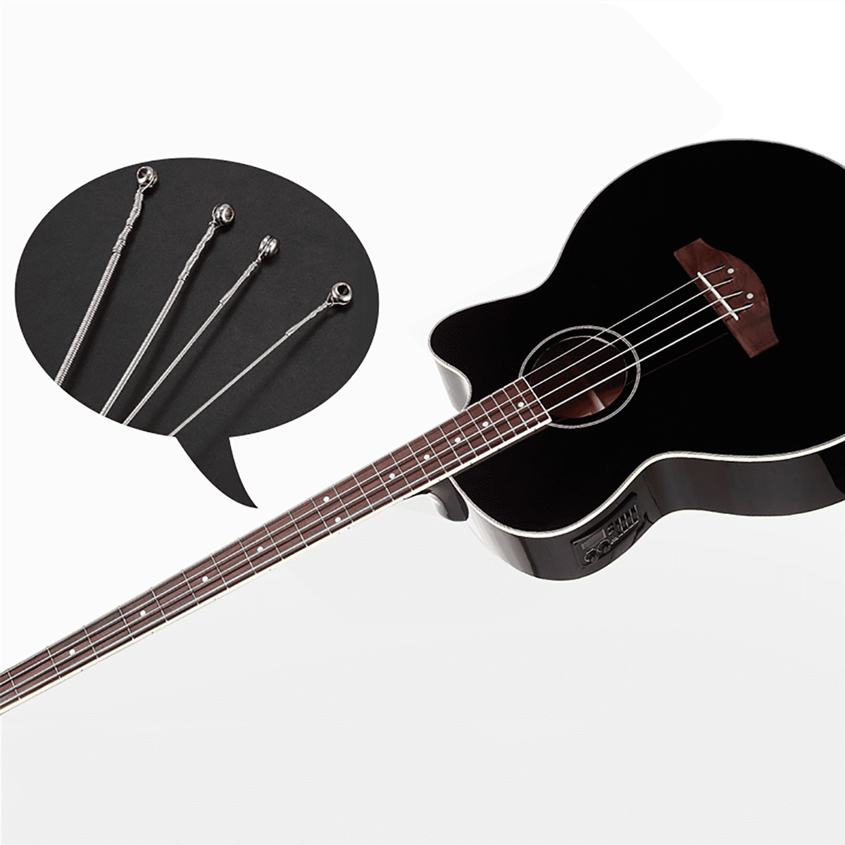 Set of 40 Steel Strings for 4 String Bass Guitar