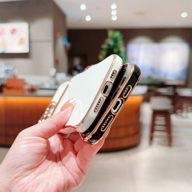 SaniMore for iPhone 11 Pro Max Case, Electroplated Wave Bumper