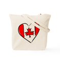 thumbnail image 2 of CafePress - I Love Canada Tote Bag - Unisex Canvas Tote Bag, Beige, 1-Piece, 2 of 9