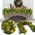 thumbnail image 2 of Prelit Christmas Garland with Lights 5.9ft, Artificial Norfolk Pine Greenery for Mantle, Stairs Railing, Fireplace, Indoor Outdoor Xmas Decor, Battery Operated (Battery Not Included), 2 of 5
