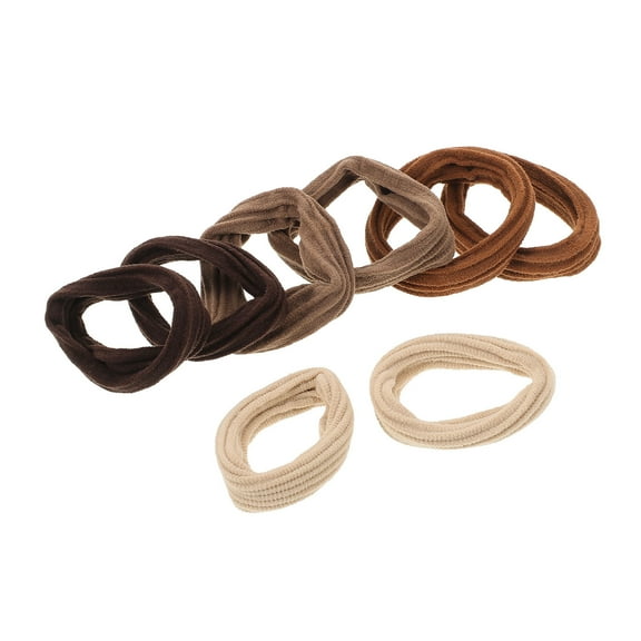 LABELEPH 8Pcs Bulk Hair Ties for Women and Girls Assorted Colors for Work and Everyday Use