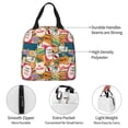 thumbnail image 3 of Bingfone Retro Summer Stamp Print Lunch Bag Insulated Lunch Box, Small Leakproof Cooler Food Lunch Containers Reusable High Capacity Lunch Tote Bags for Work, Travel, Outdoor, 3 of 5