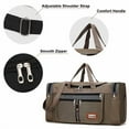thumbnail image 5 of FANOTEK 60L Travel Duffel Tote Bag Large Capacity Luggage Bag Travel Bag Waterproof Oxford Cloth Travel Shoulder Bag Sports Gym Bag,Khaki, 5 of 7