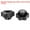 Black, variant on 12 Pieces Star Knobs M10 Thread 48mm 6-Point Head Metal Insert Through Hole Threaded Hand Knob Black