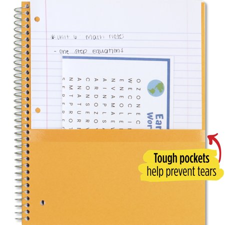 Five Star Wirebound Notebook, 1 Subject, Wide Ruled, Fire Red (930010CK1-WMT-MOD)