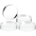 thumbnail image 1 of KCGANI Blocs Ronds en Acrylique 4 Pcs - Base Polie Bord Clair - Base de Trophée Cylindrique pour Affichage de Table Objets de Collection, 1 of 7