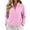Pink, variant on Hurxie Women’s Quarter Zip Fleece Pullover Fuzzy Sherpa Jacket Half Zip Mockneck Sweatshirt Jacket,Long Sleeve Cozy Layering Tops,Fuzzy Outfits