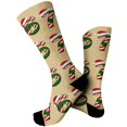 thumbnail image 1 of Stockings Christmas Themed Comfortable 3D Cute Printed Mid Calf Sports Socks Polyester Long Socks, 1 of 5
