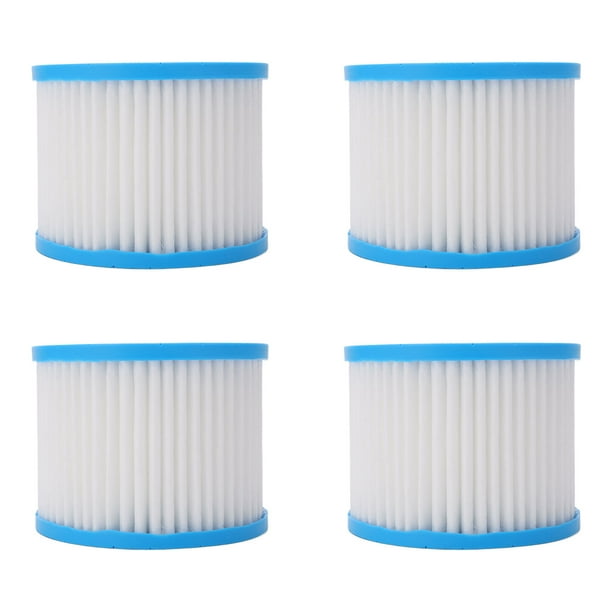 Filtros De Piscina, Cartucho De Filtro De Spa 80 Mm De Altura 4 Piezas 104 Mm OD Buen Filtrado Para Bomba
