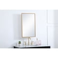 thumbnail image 3 of Metal mirror medicine cabinet 17 inch x 28 inch in Brass, 3 of 5