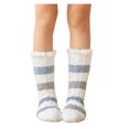 thumbnail image 2 of Lilgiuy Women's Winter Stripe Super Soft Warm Cozy Fuzzy Fleece-lined Sock Winter Clothes for 2022, 2 of 5