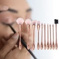 thumbnail image 4 of 10x Pinceles de maquillaje Sunnimix aquilje Stand up Blending Sintético Suave Premium Rosado, 4 of 8