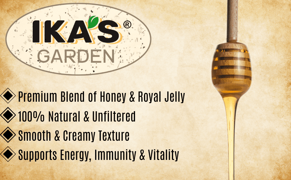 Ika's Garden Raw Royal Jelly with Honey