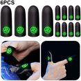 thumbnail image 1 of 2 Uds Cubierta Dedo Antideslizante Luminoso Controlador Juego Guantes Pulgar para PUBG Mobile, 1 of 8