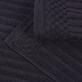 thumbnail image 3 of Superior Soho Ribbed Cotton 6-Piece Assorted Towel Set, Black, 3 of 9