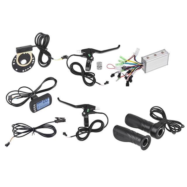 Kit de controlador de motor sin escobillas de 36 V/48 V, 250 W y 350 W, con panel LCD para bicicleta eléctrica y scooter.